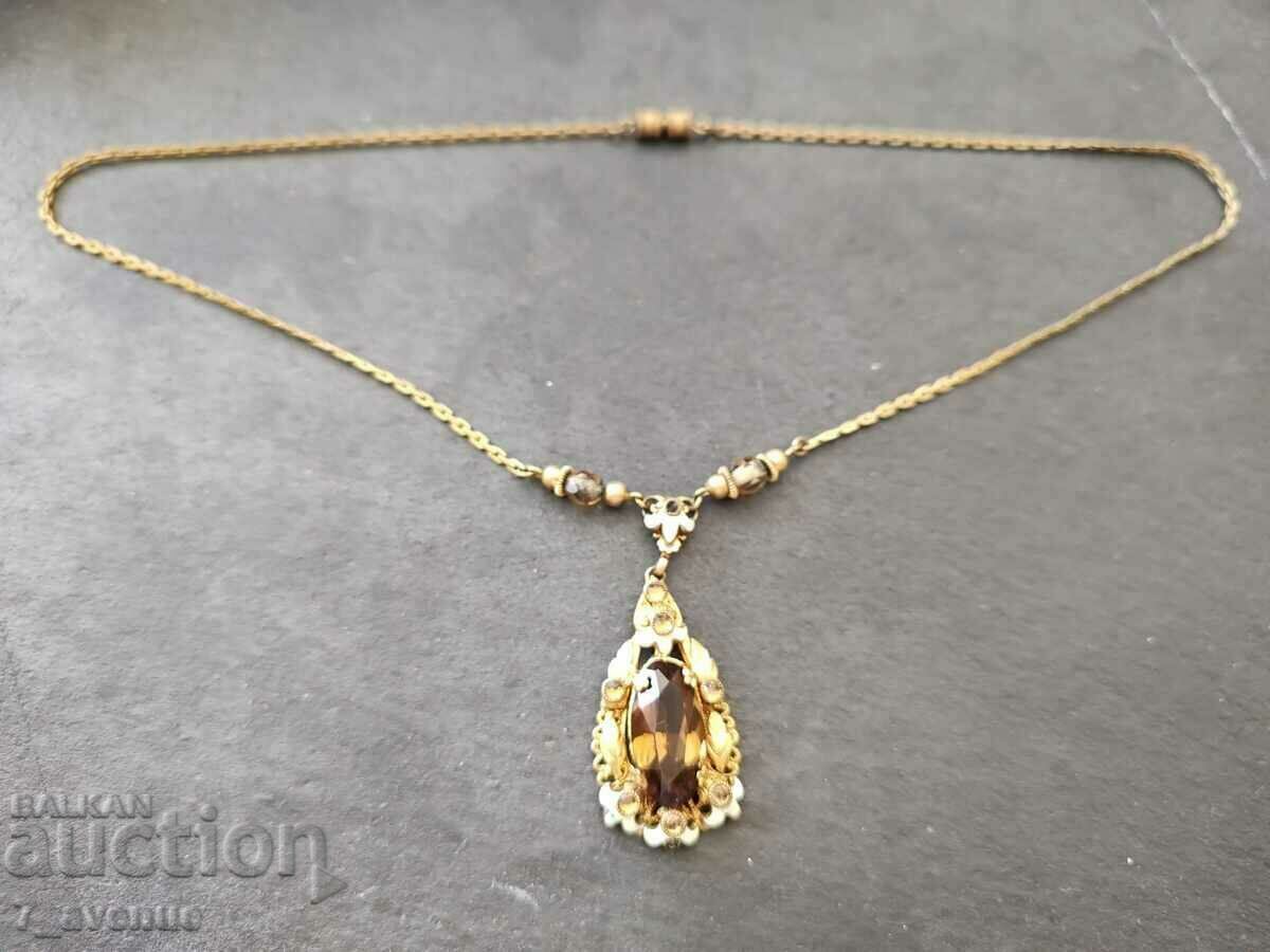Delivery of Z Necklace, old jewelry with natural citrine stone 11.07.24