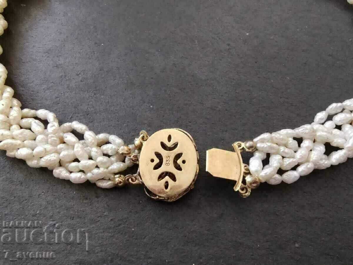 Delivery of Necklace, necklace, old jewelry, pearls, silver 835, 11.07.24