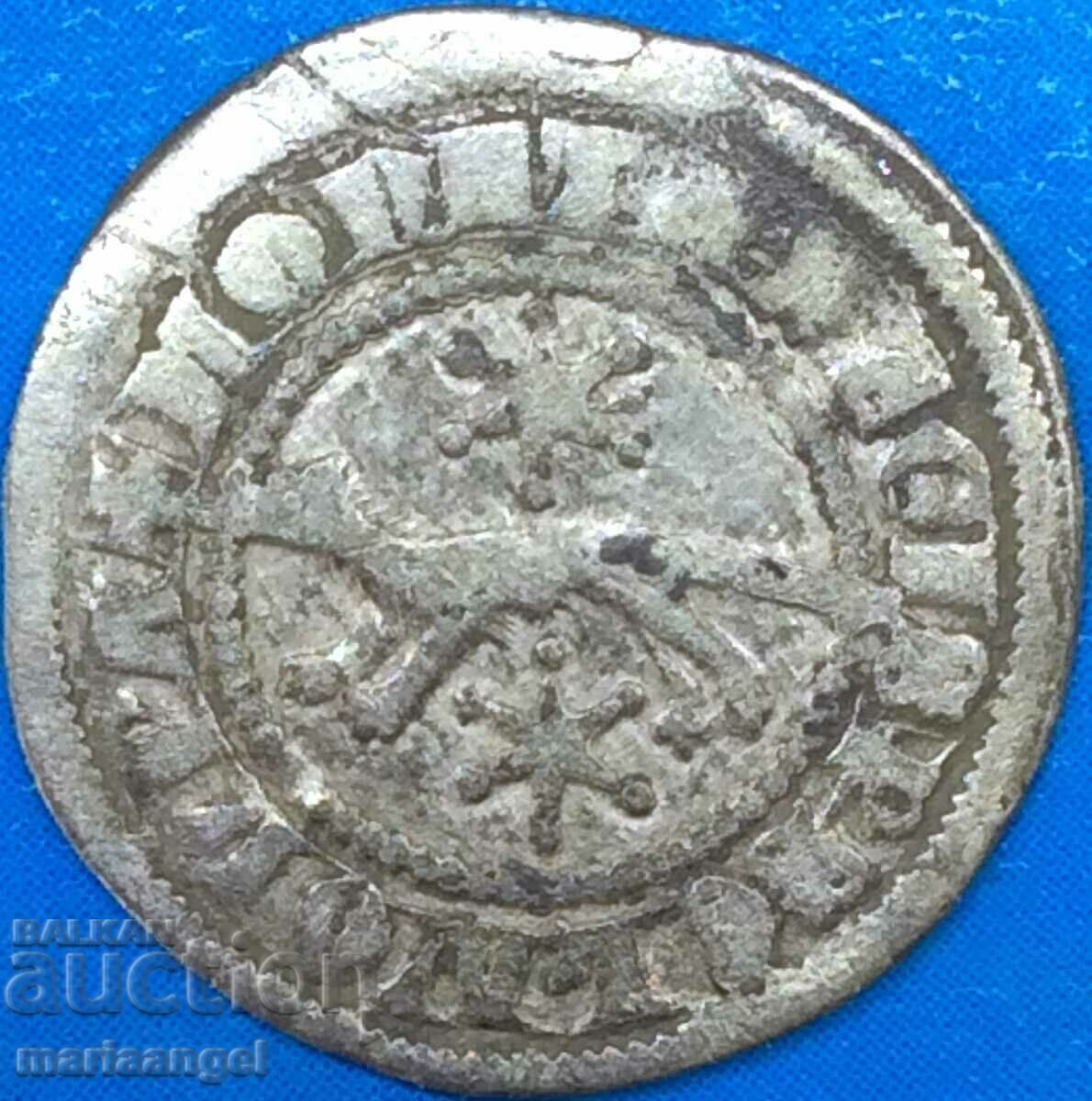 Ungaria - Slovenia 1 denar Bela IV argint