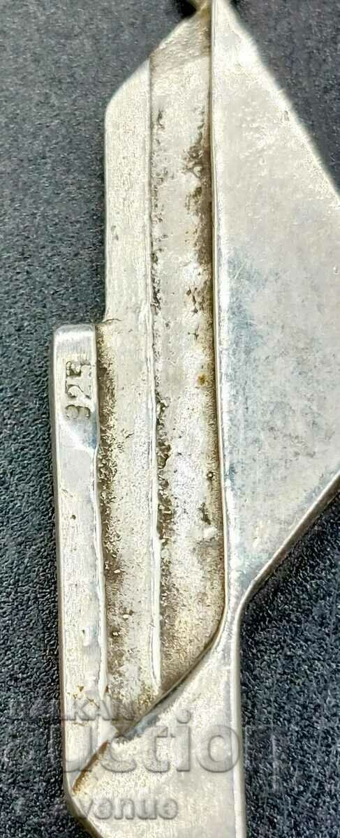 Auction Earrings silver geometric shapes, onyx, 17.05.2024 Auction Earrings silver geometric shapes, onyx, 17.05.2024