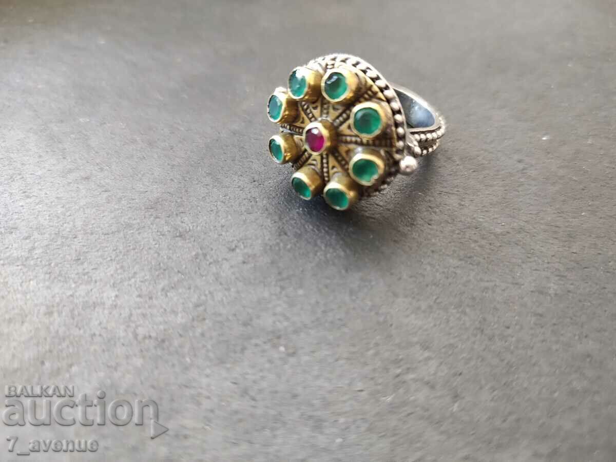 Old RING, silver and natural stones, 11.07.2024