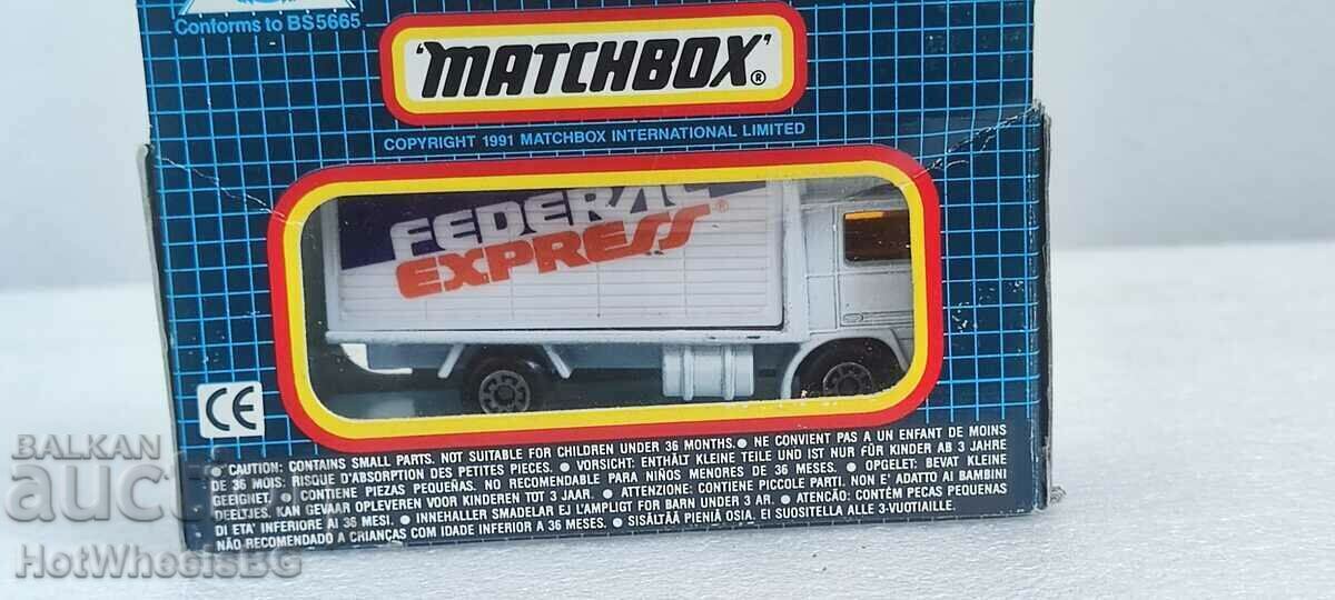 CUTIA DE chibrituri LESNEY. No MB 62 Volvo Container Truck "Fedex" - 5