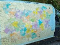 Large wall administrative map of Bulgaria