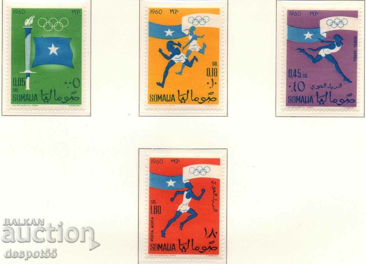 1960. Somalia. Jocurile Olimpice - Inscripția „1960”.