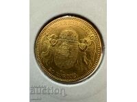 Gold Coin Hungary 20 Koroni 1893 Franz Joseph I