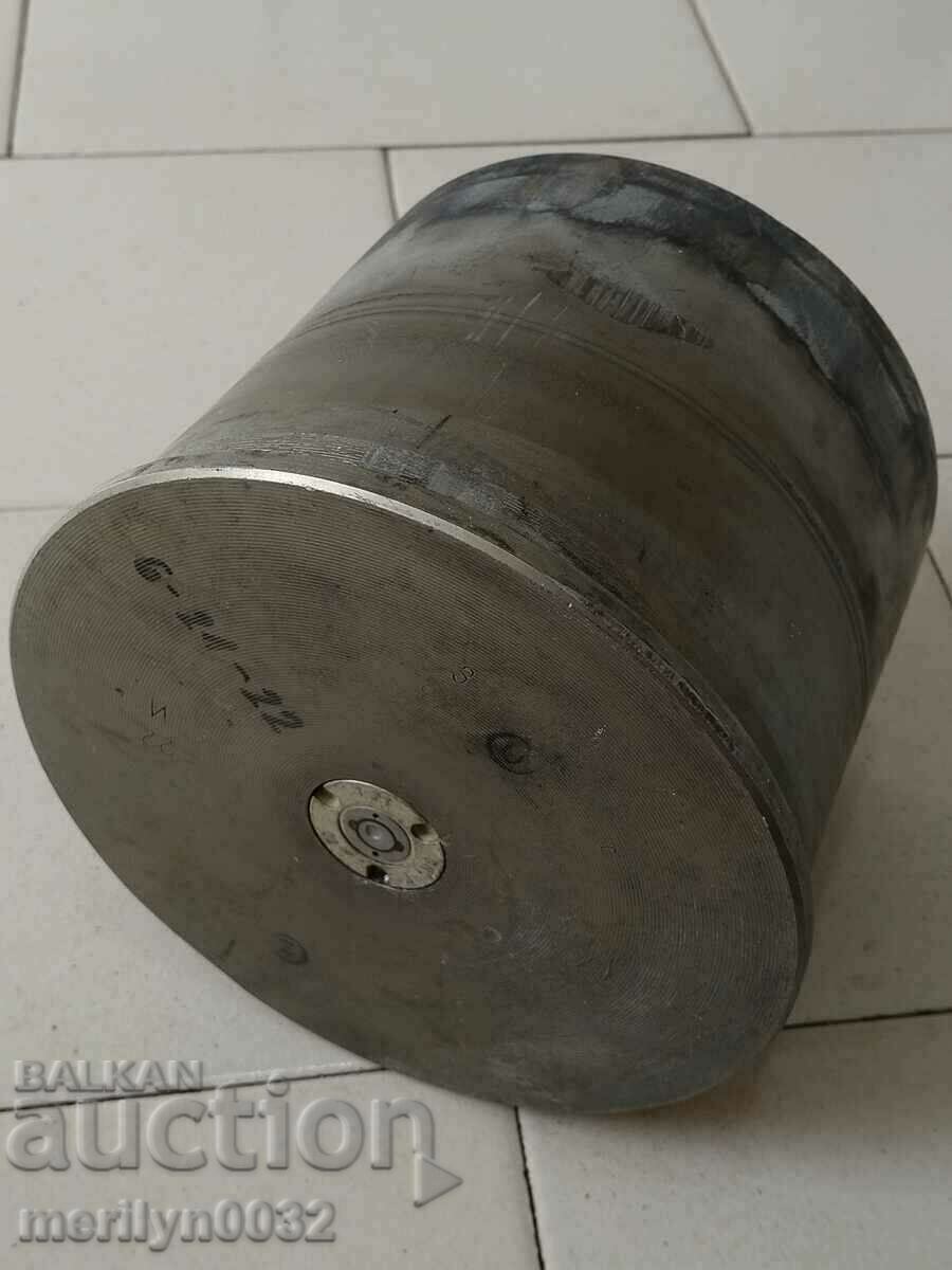 Delivery of An old shell from a howitzer top NRB shell mortar