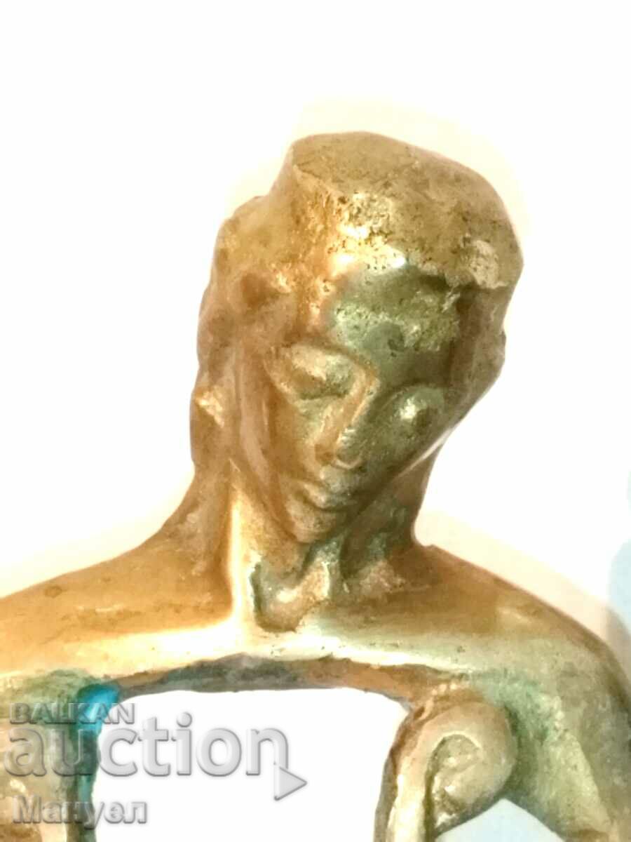 Όμορφο μπρούτζινο γλυπτό "Ορφέας". με τιμή 450.00 BGN | € 230.08