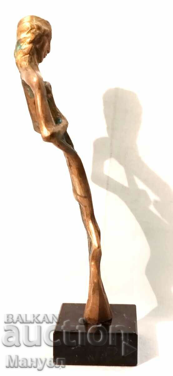 Παράδοση Όμορφο μπρούτζινο γλυπτό "Ορφέας".