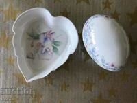 Porcelain saucer and jewelry box