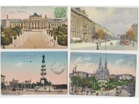 Austria-Vienna 4 Old Post card traveled