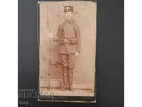 Soldier with Berdana Land Army 1880s old photo