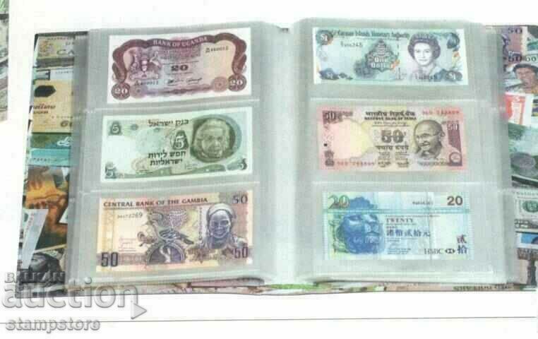 BILLS album with 100 sheets for 300 banknotes