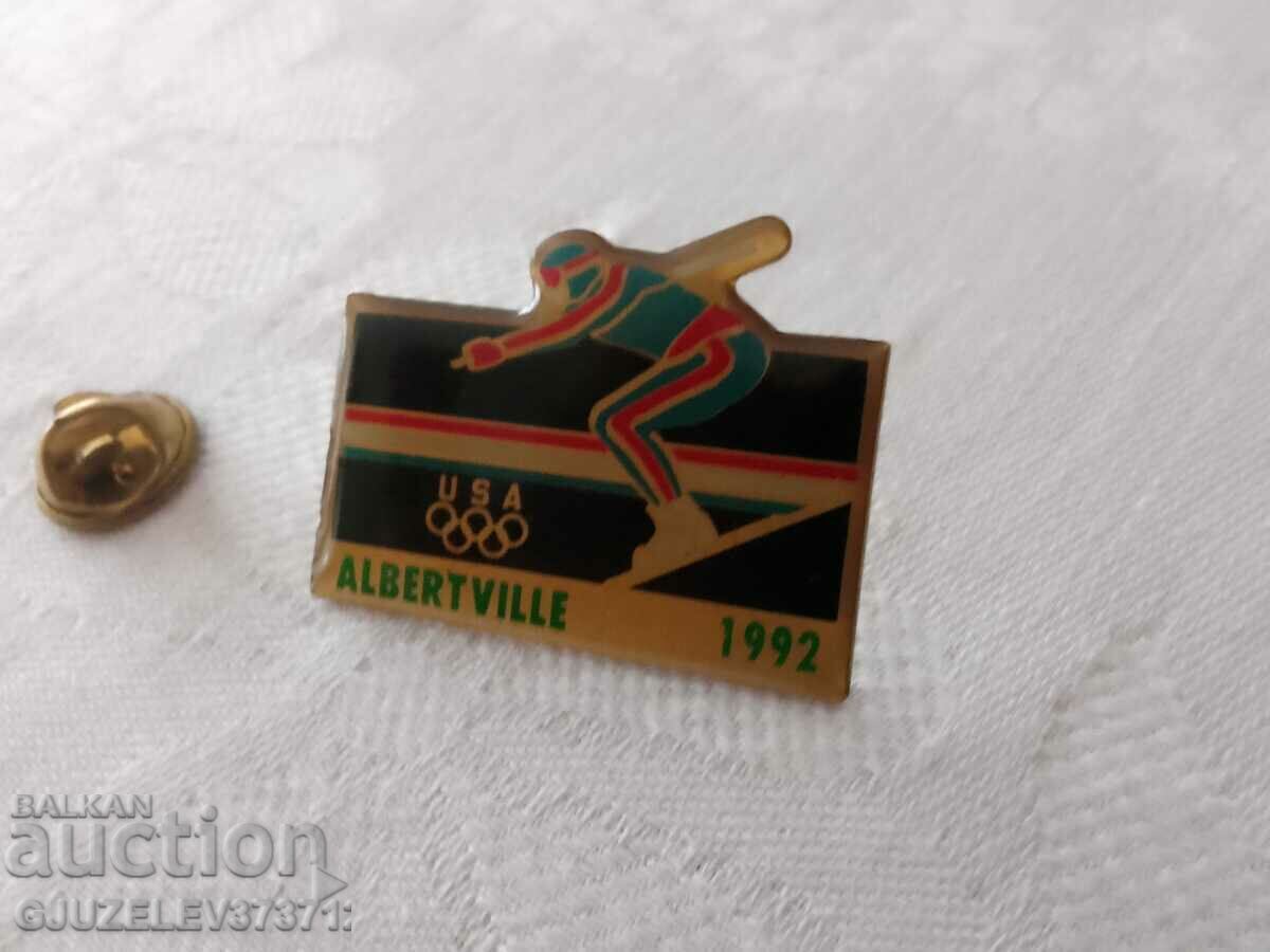 Доставка на Рядка колекционерска олимпийска значка 1992г USA Доставка на Рядка колекционерска олимпийска значка 1992г USA