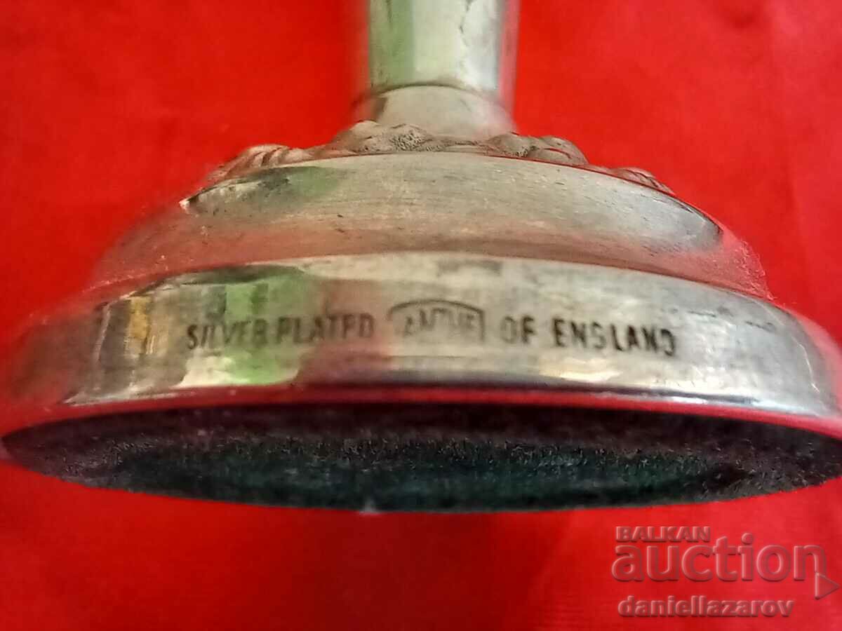 Delivery of Old English SILVER PLATED Vases - Candlesticks, Marked