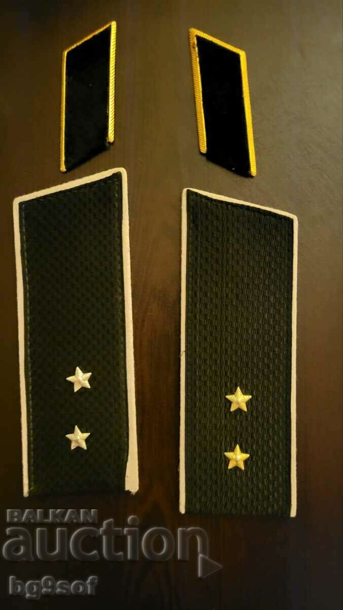 Auction  Officer epaulettes Navy of the USSR with buttons