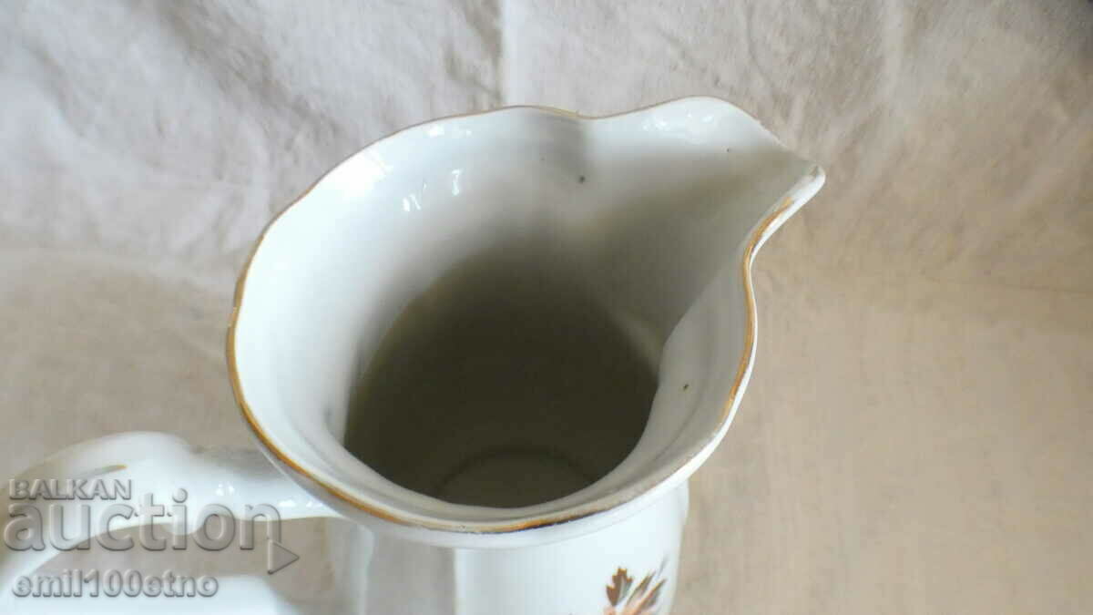 Παράδοση Κανάτα κρασιού παλιά βουλγαρική πορσελάνη Kosta Yordanov Vidin