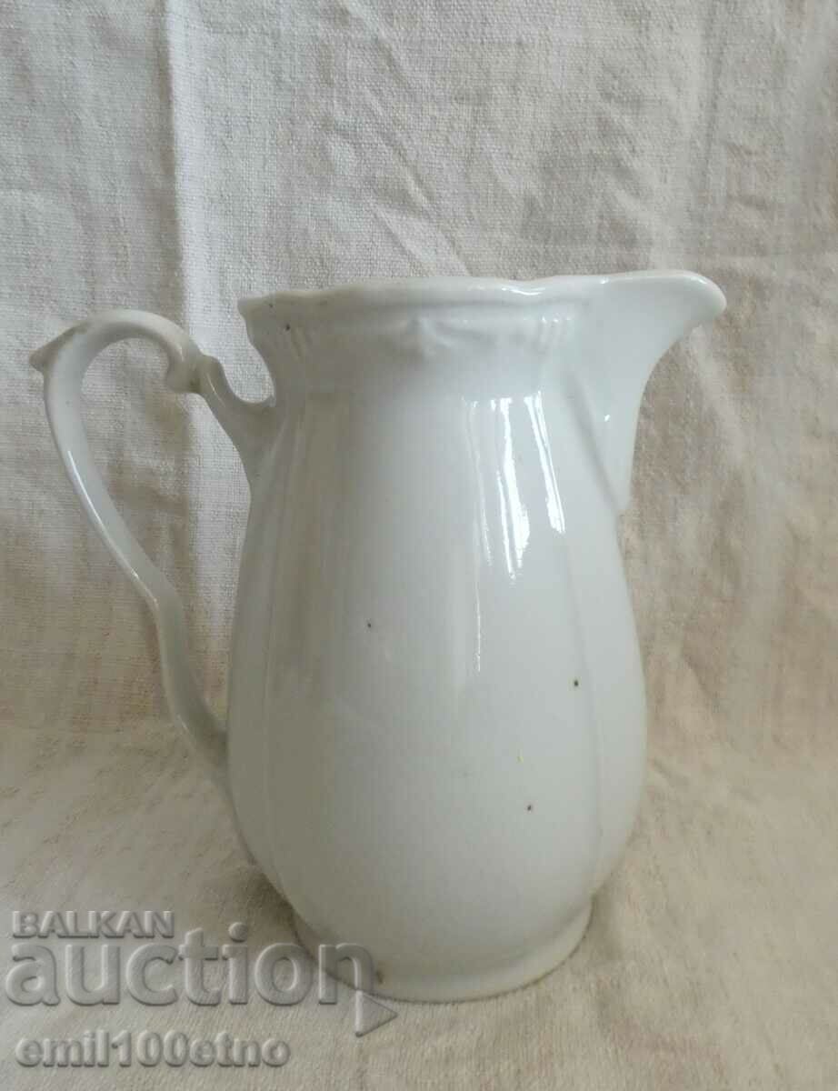 Small wine jug, old Bulgarian porcelain with price 15.00 BGN | € 7.67 Small wine jug, old Bulgarian porcelain with price 15.00 BGN | € 7.67
