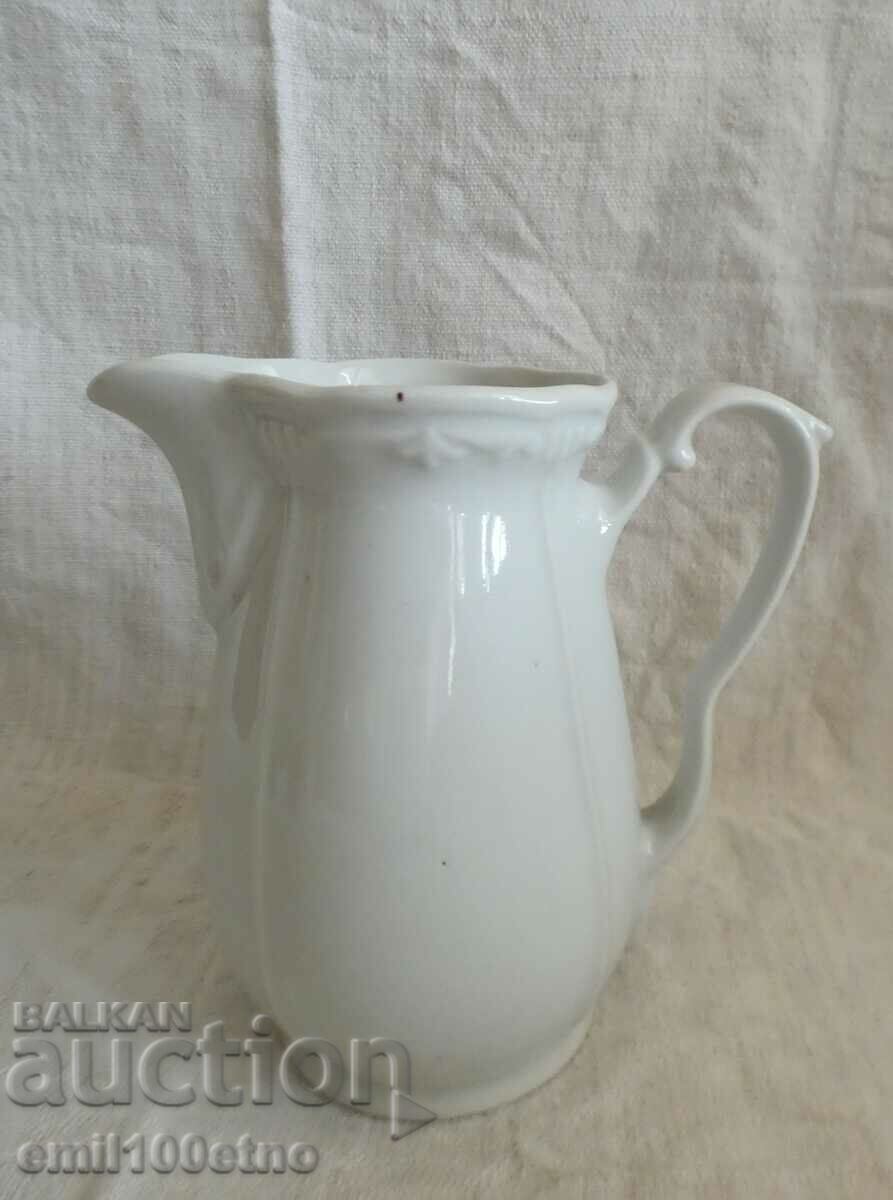 Small wine jug, old Bulgarian porcelain