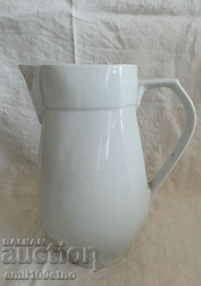 Old Bulgarian porcelain wine jug