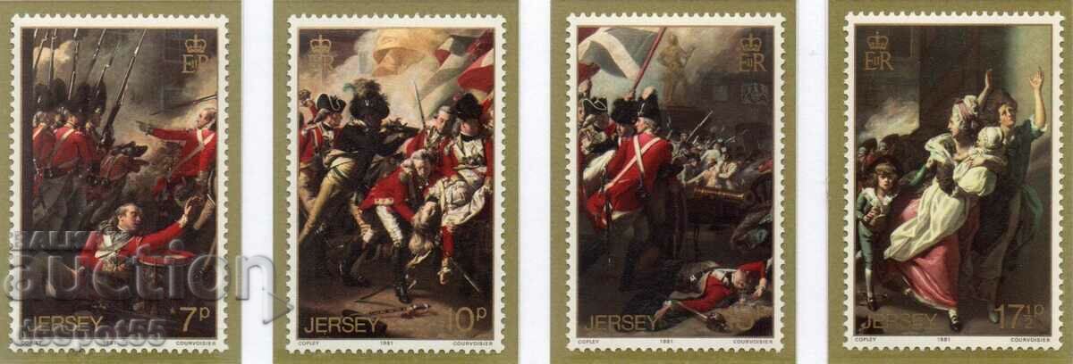 1981. Jersey. 200 de ani de la Bătălia de la Jersey.