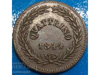 Quattino 1844 Vatican - very rare