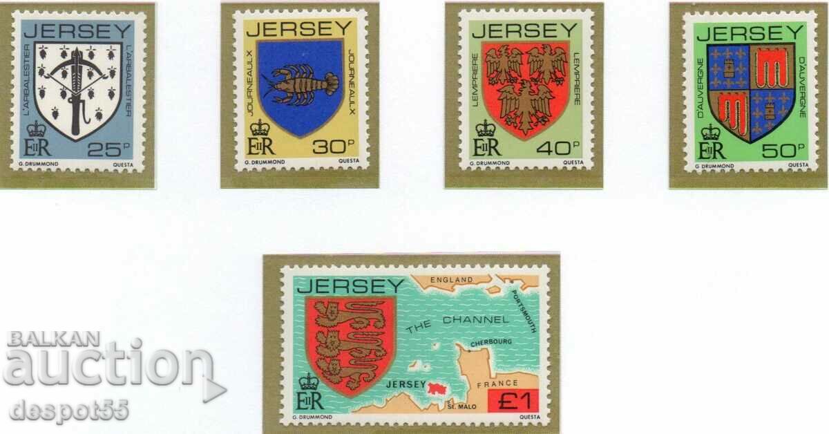 1982. Jersey. Final edition. Coat of arms.
