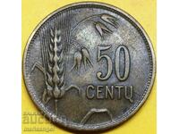 Λιθουανία 1925 50 σεντς - σπάνιο
