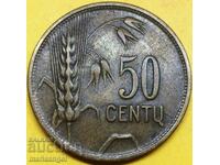 Lithuania 1925 50 cents - rare