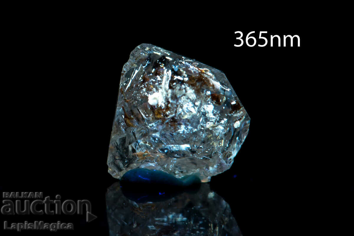 Петролен кварц кристал 4.8ct флуоресцентен #7