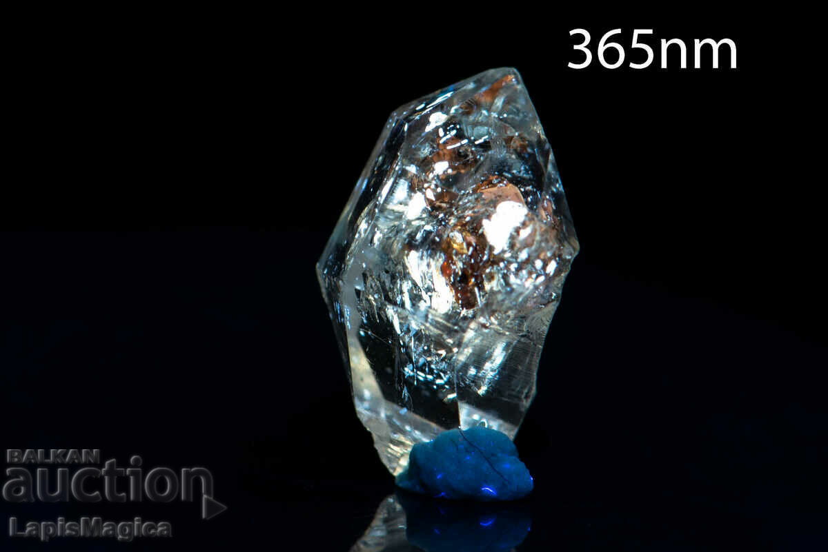 Cristal de cuarț petrol 3.3ct fluorescent #10
