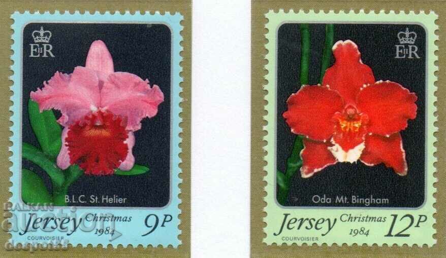 1984. Jersey. Christmas - Orchids.