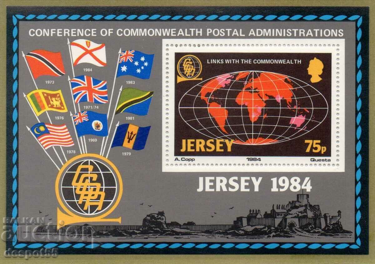 1984. Jersey. Ziua Commonwealth-ului. Bloc.