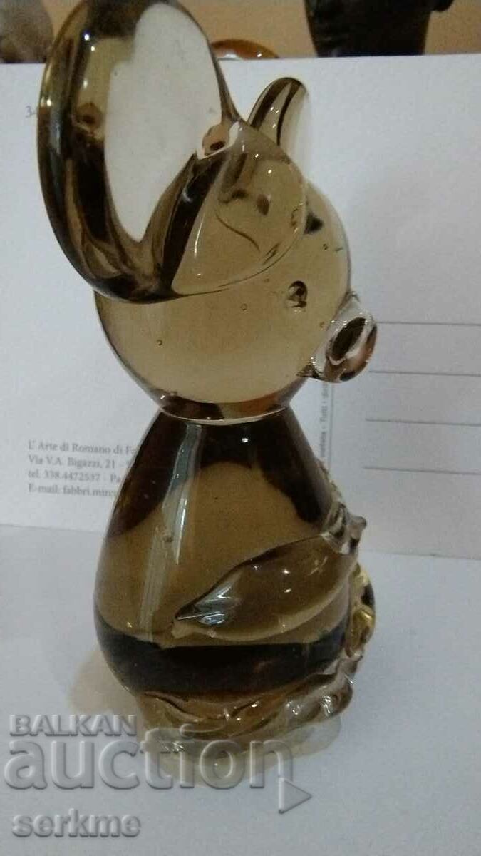 Стъклена мишка с цена 10.00 лв. | € 5.11