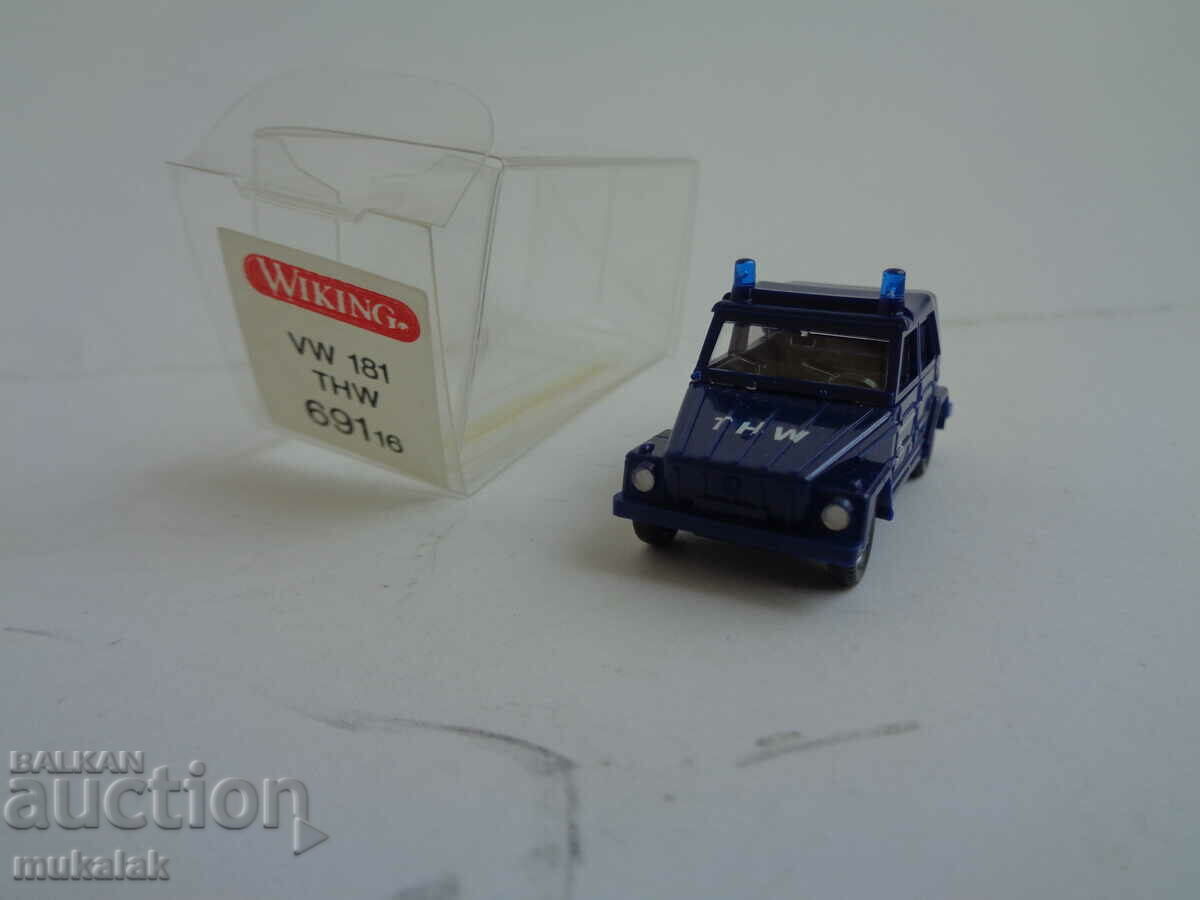 WIKING H0 1/87 VW 181 THW MODEL TOY TROLLEY with price 15.00 BGN | € 7.67 WIKING H0 1/87 VW 181 THW MODEL TOY TROLLEY with price 15.00 BGN | € 7.67