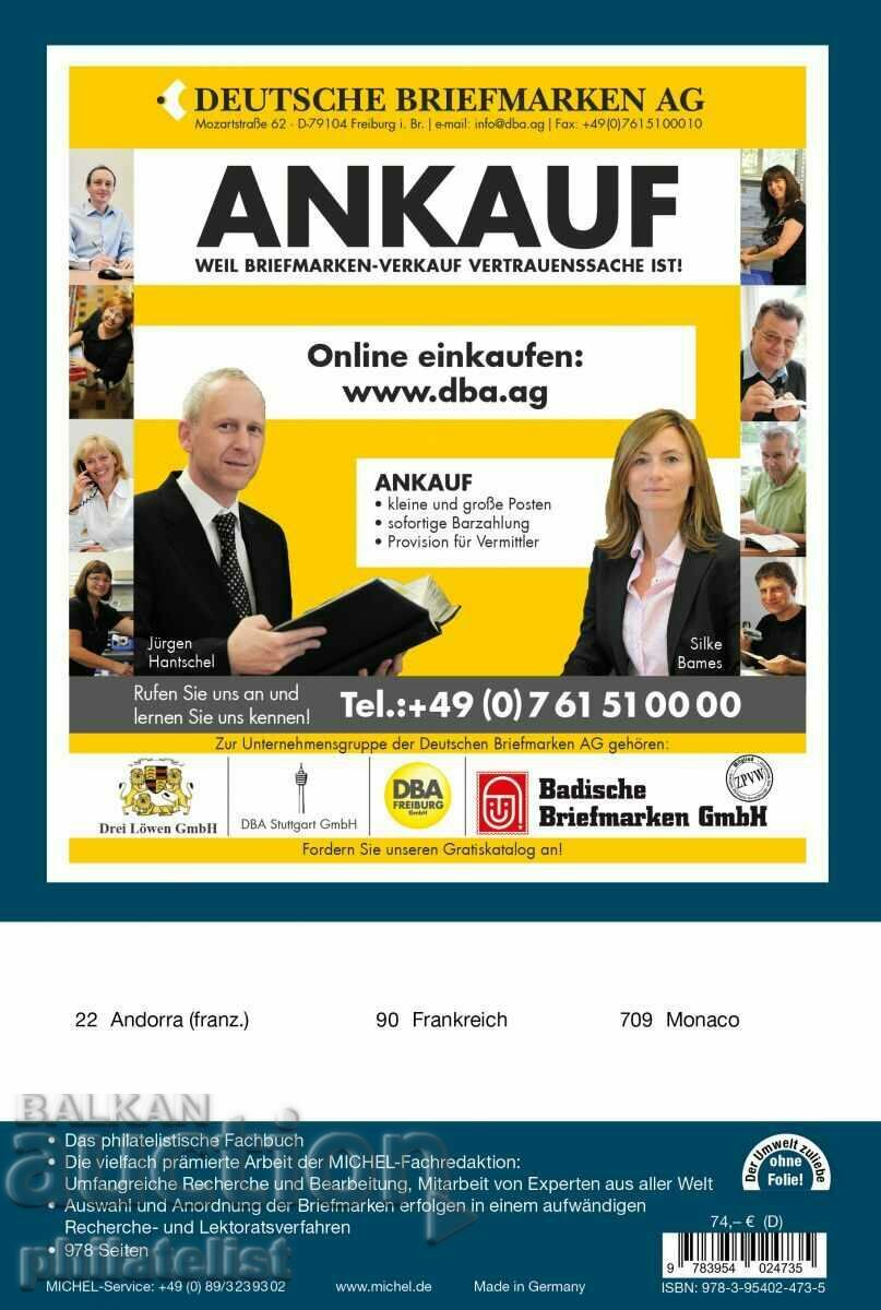 MICHEL - Europa de Vest 2024 (E 3) cu preț 145.00 BGN | € 74.14 MICHEL - Europa de Vest 2024 (E 3) cu preț 145.00 BGN | € 74.14