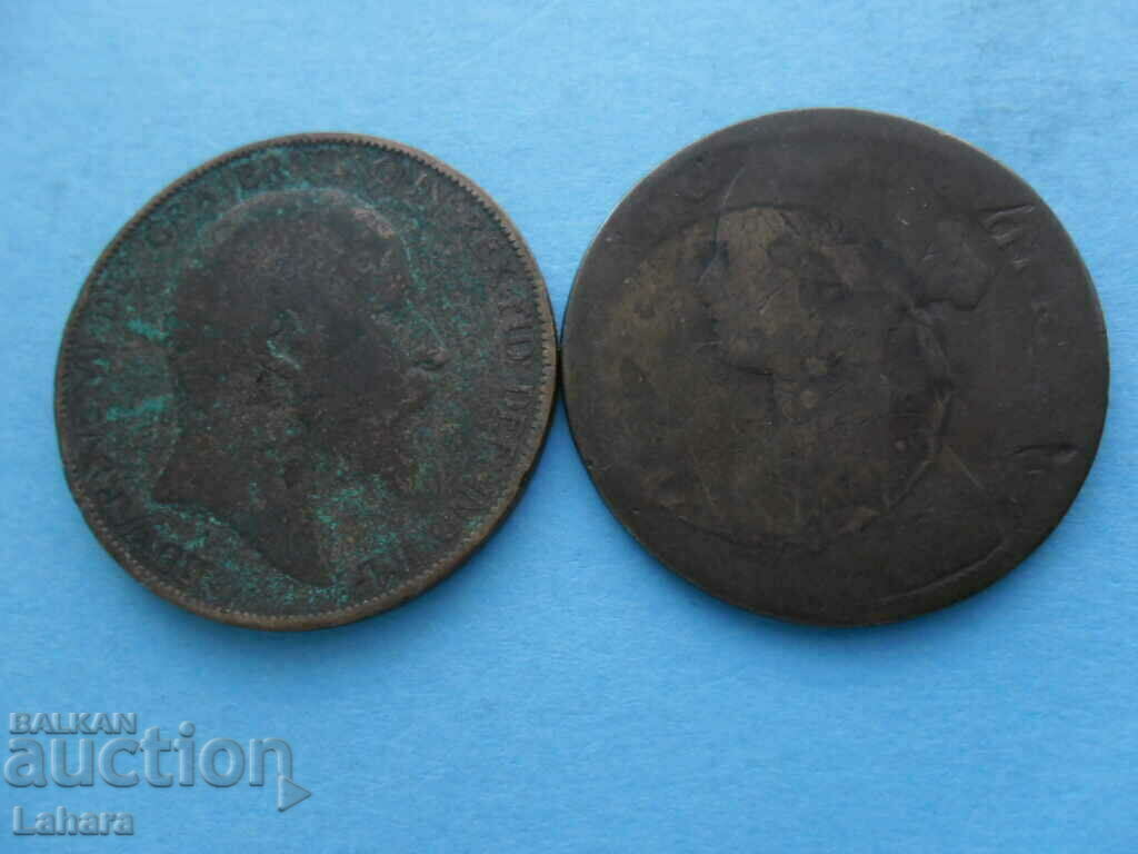 1 пени 1906 г. монети Великобритания