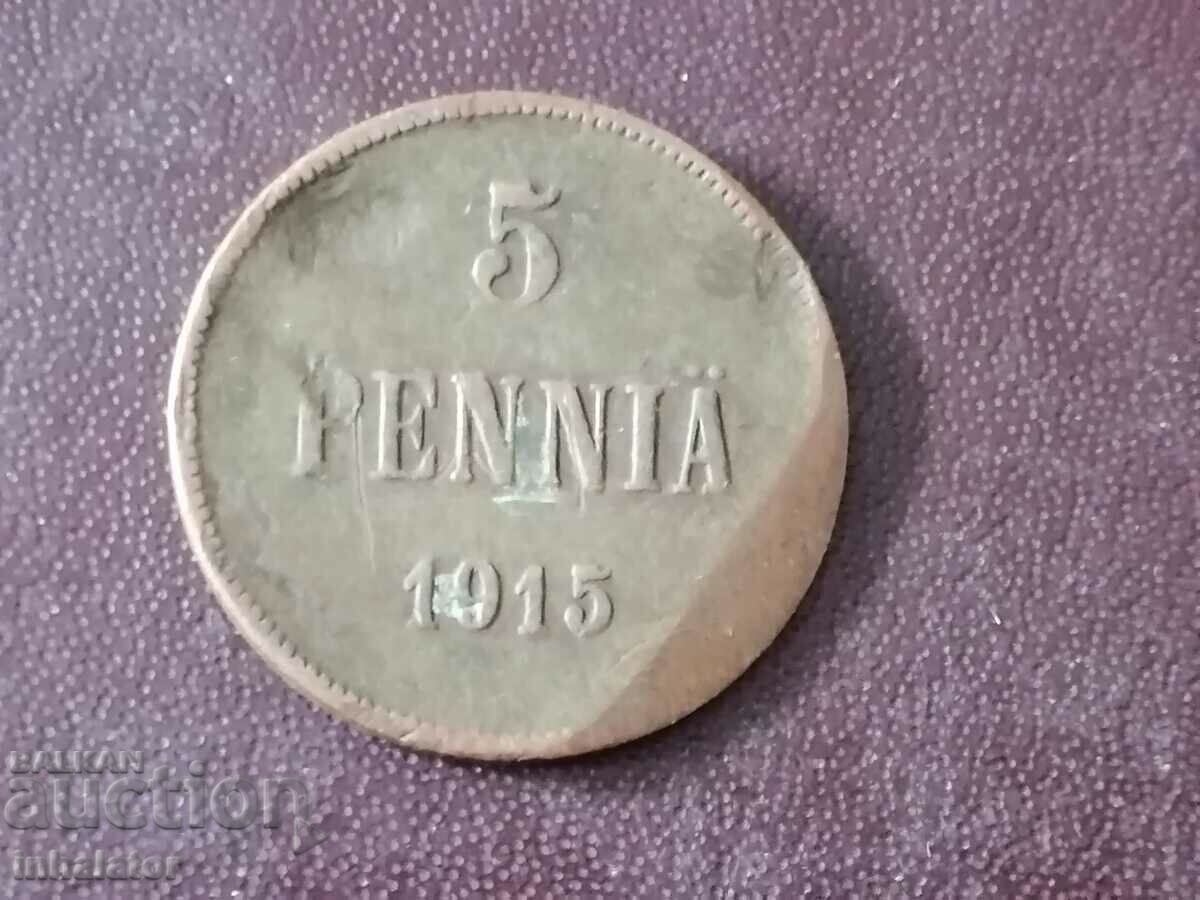 1915 год 5 пени Финландия