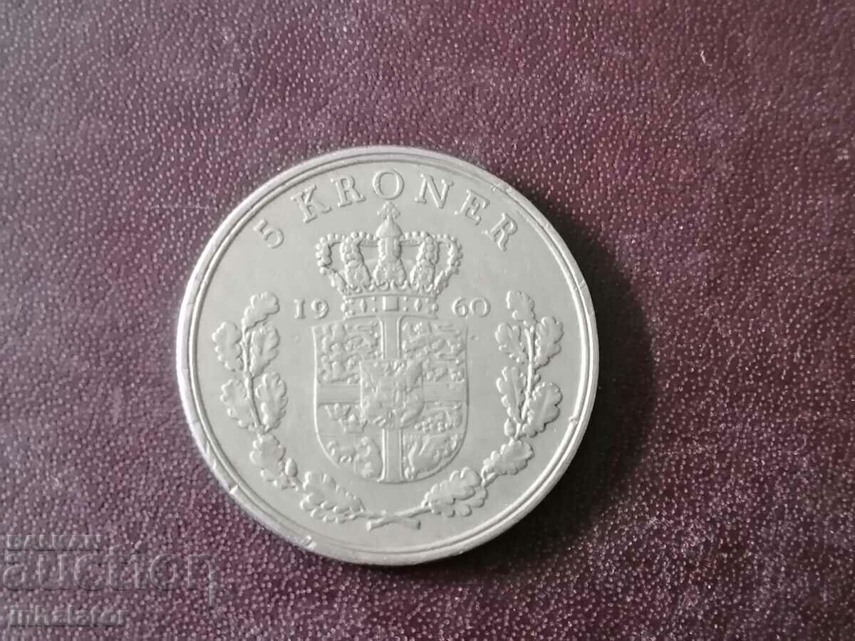 5 coroane Danemarca 1960