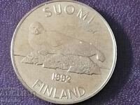 Тюлен 5 марки Финландия 1992 год