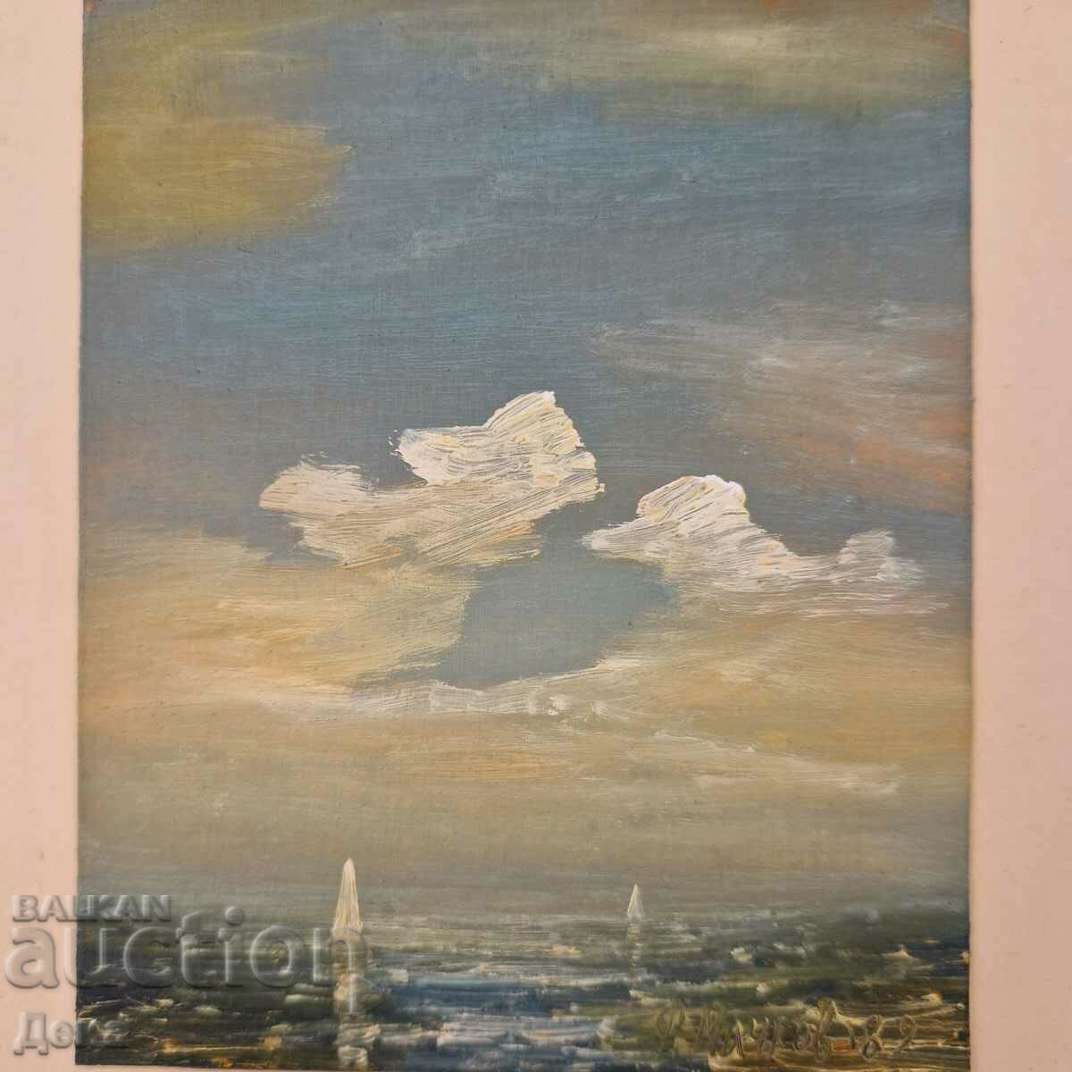 Pictură Raicho Machkov 1989 cu preț 30.00 BGN | € 15.34 Pictură Raicho Machkov 1989 cu preț 30.00 BGN | € 15.34