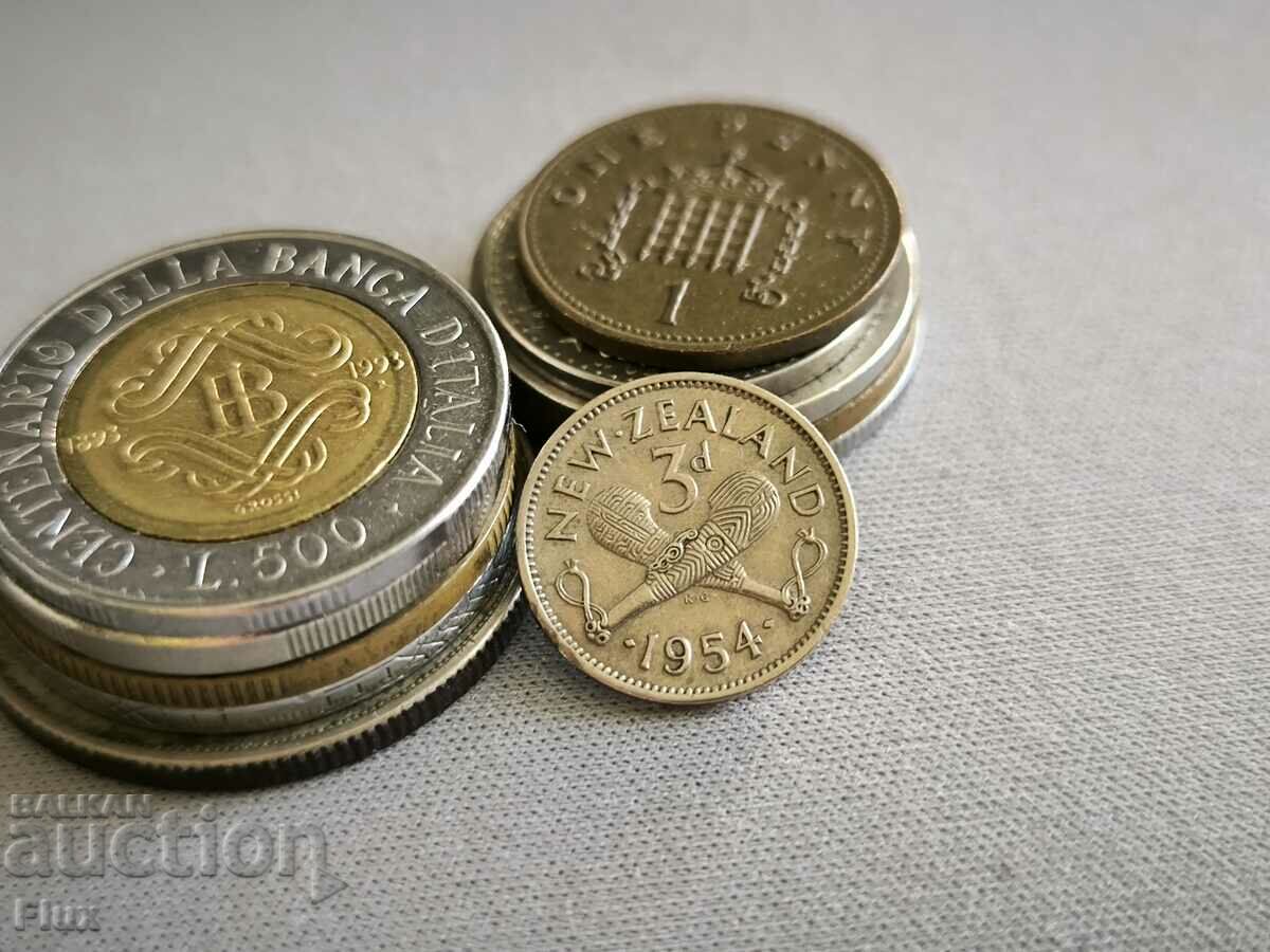 Monedă - Noua Zeelandă - 3 pence | 1954