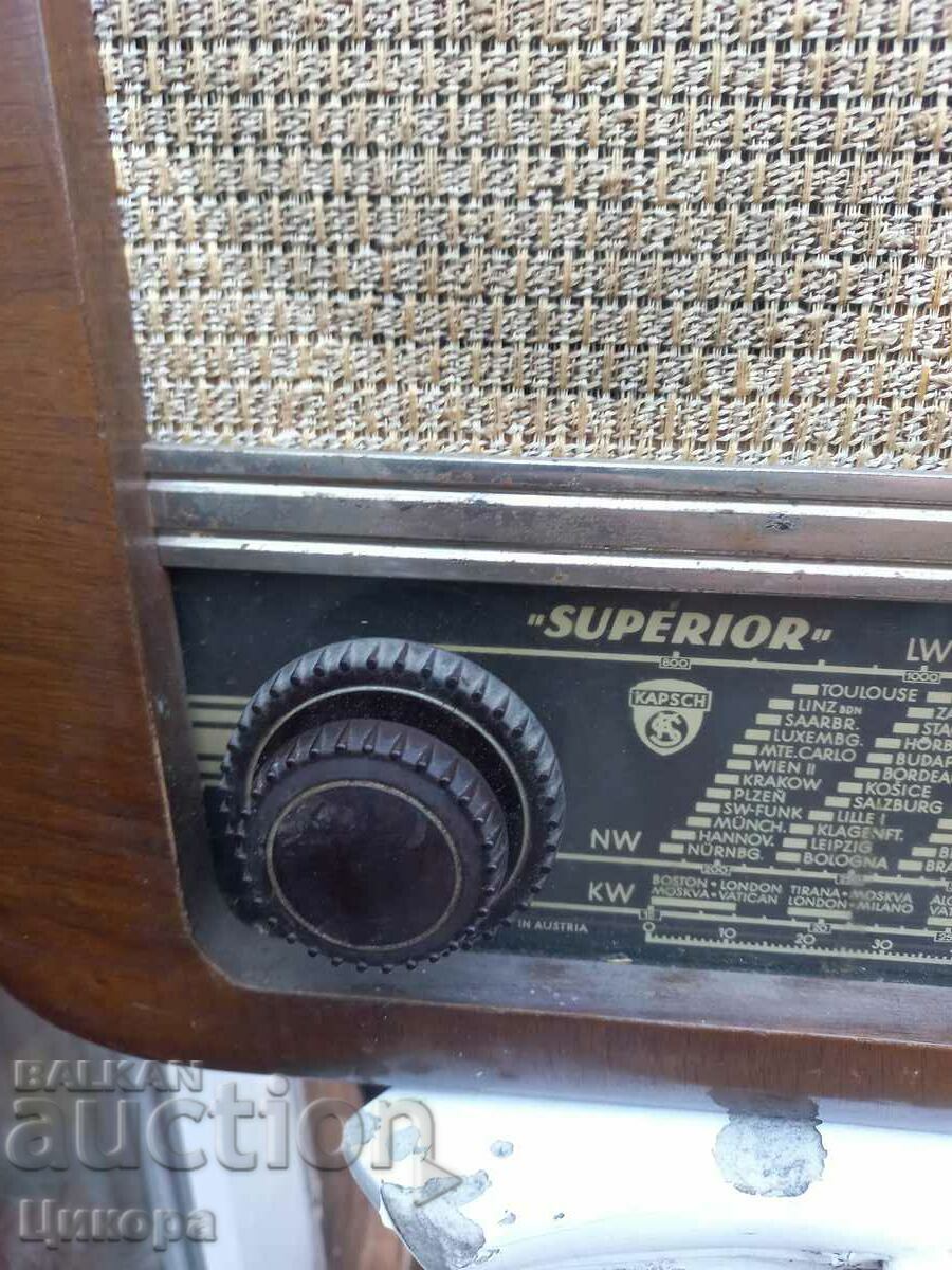 VECHIA RADIO AUSTRIANĂ SUPERIOR KAPSCH cu preț 250.00 BGN | € 127.82 VECHIA RADIO AUSTRIANĂ SUPERIOR KAPSCH cu preț 250.00 BGN | € 127.82