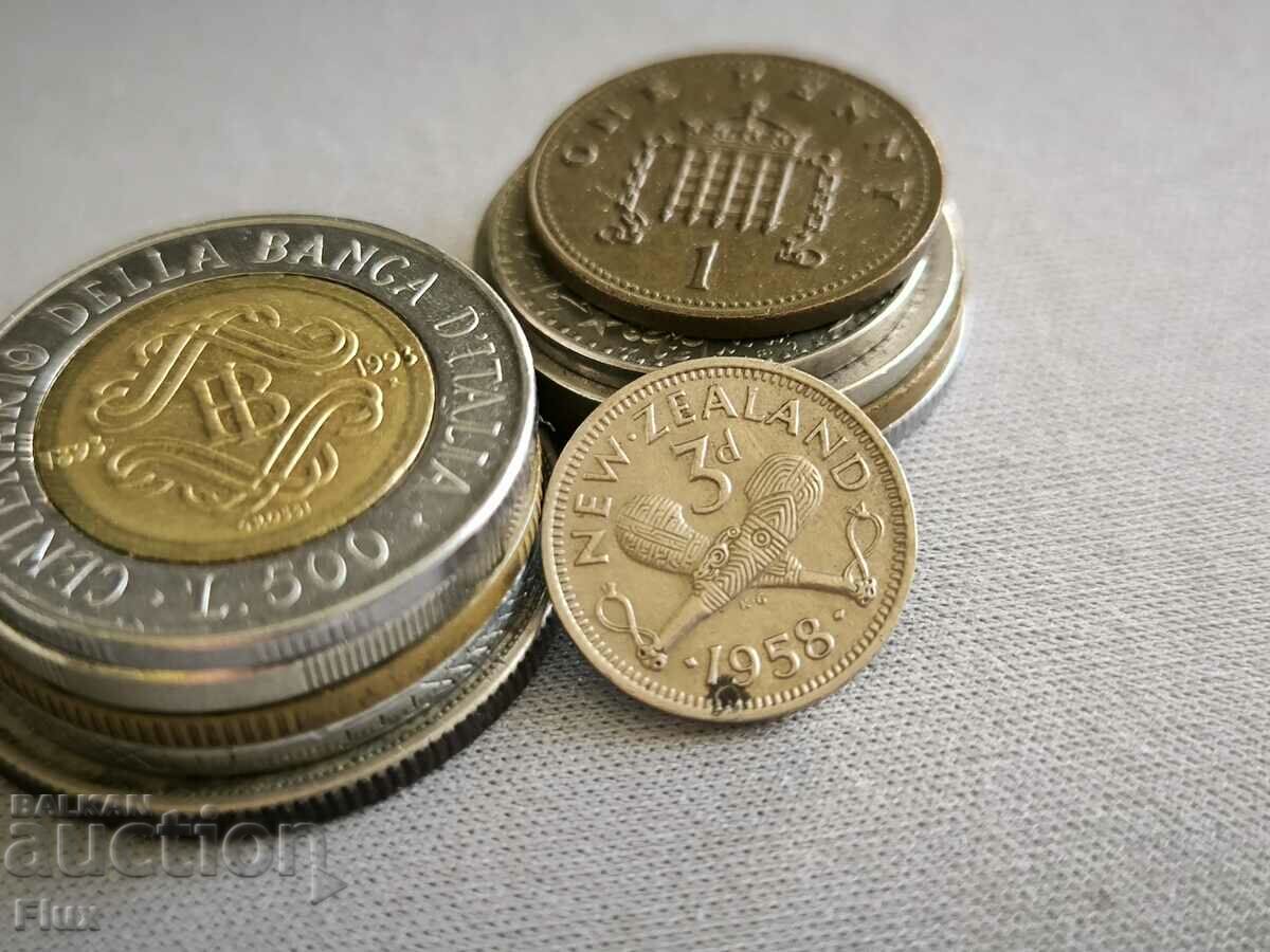 Monedă - Noua Zeelandă - 3 pence | 1958
