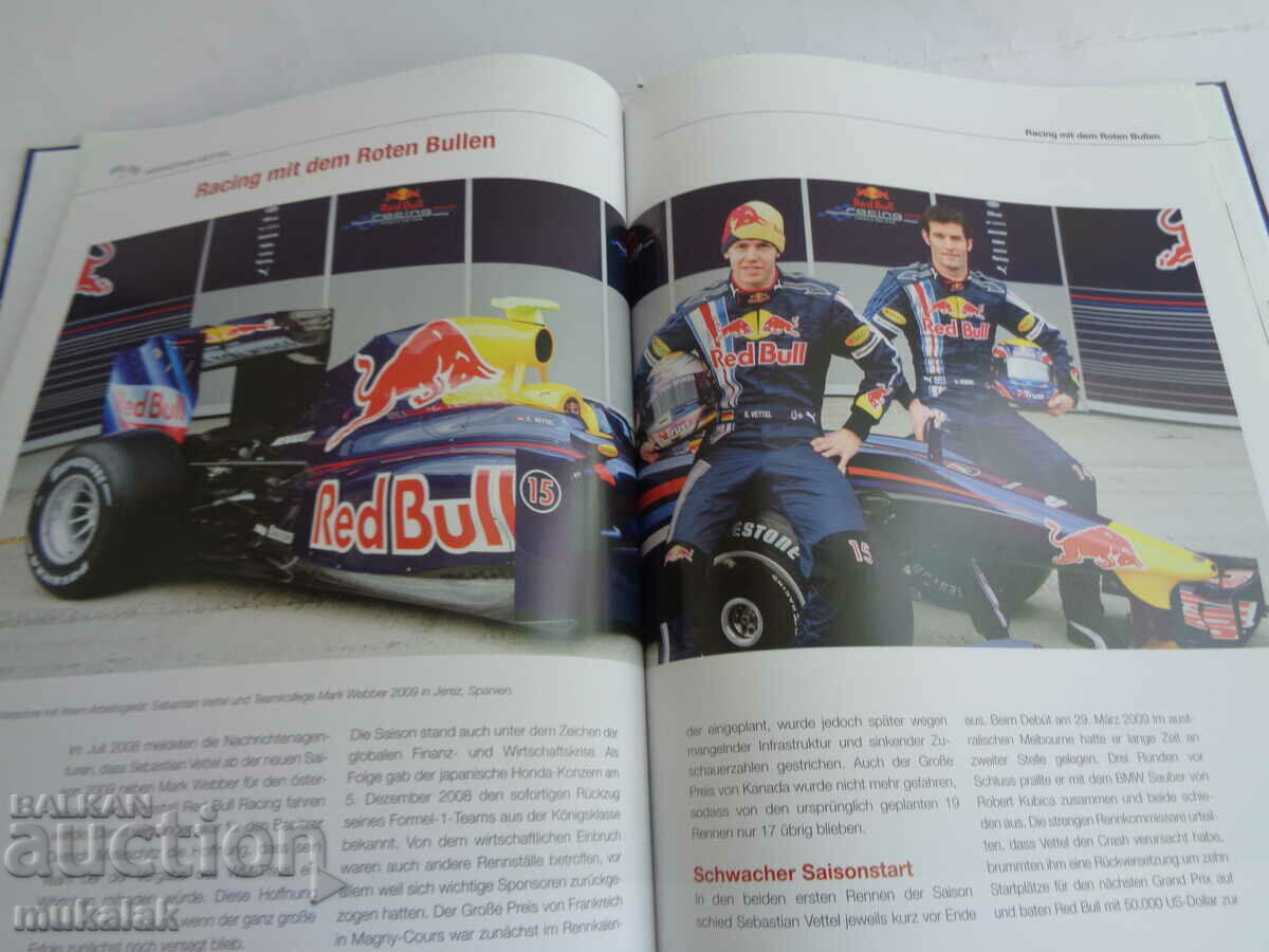 F1 SEBASTIAN VETTEL FORMULA 1 BOOK CAR CAR - 7 F1 SEBASTIAN VETTEL FORMULA 1 BOOK CAR CAR - 7