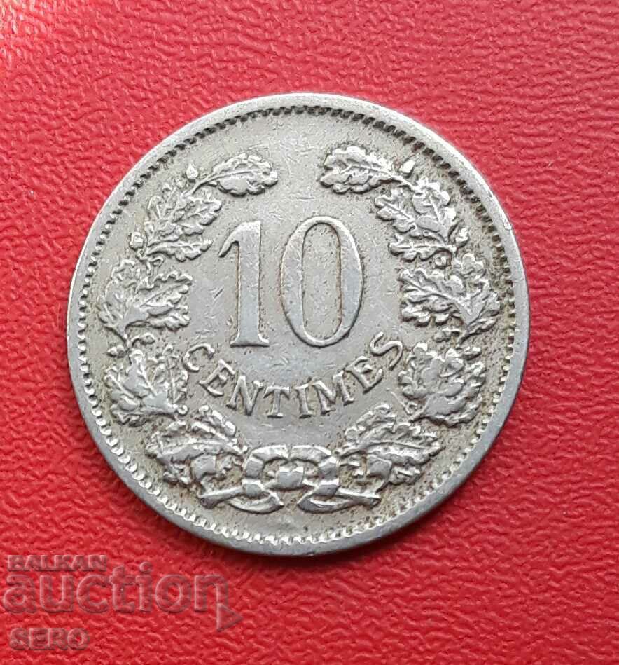 Luxembourg-10 cents 1901