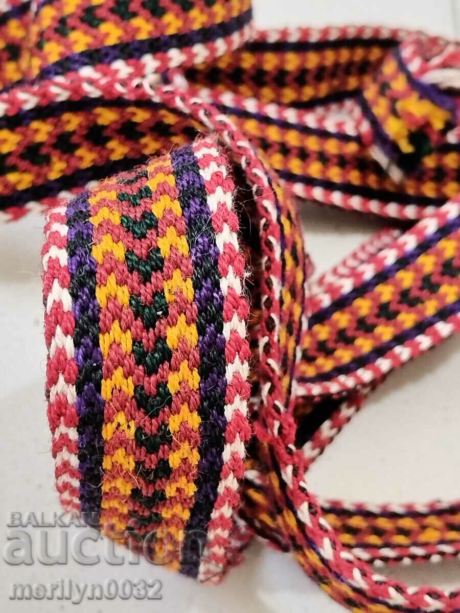 Auction Old handwoven belt 2.13 meters girdle belt costume Auction Old handwoven belt 2.13 meters girdle belt costume
