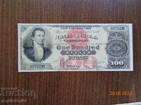 Παλιό και σπάνιο τραπεζογραμμάτιο των ΗΠΑ - 1878 το τραπεζογραμμάτιο είναι αντίγραφο