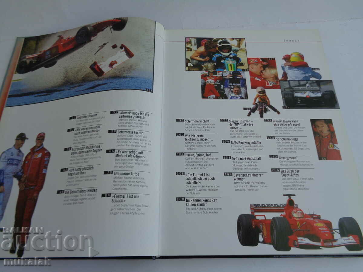 F1 FORMULA 1 SCHUMAHER BOOK CAR CAR RALLY with price 25.00 BGN | € 12.78
