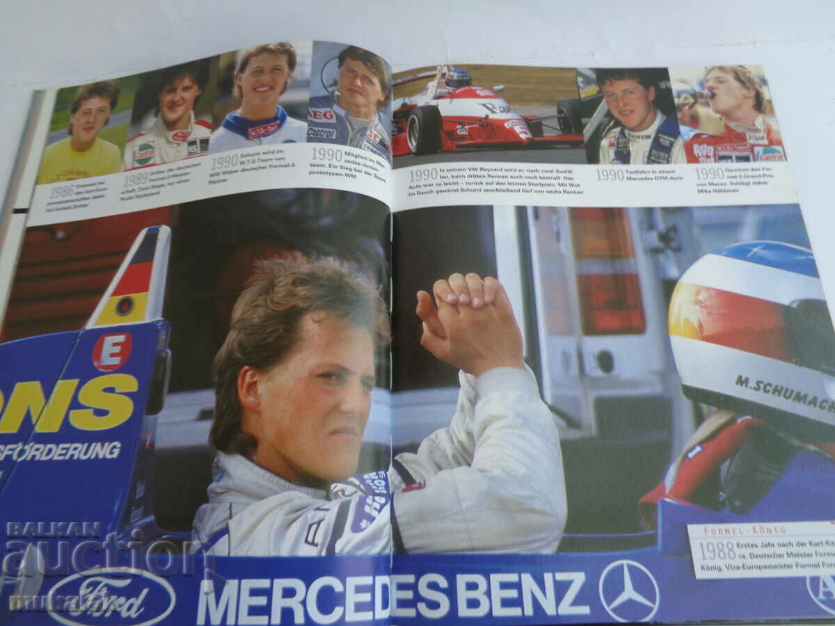 F1 FORMULA 1 SCHUMAHER BOOK CAR CAR RALLY - 5