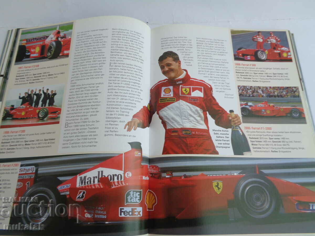 F1 FORMULA 1 SCHUMAHER BOOK CAR CAR RALLY - 6